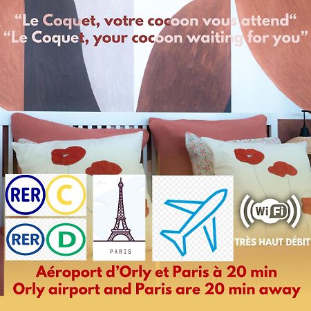 Apartamento Le Coquet A 20Min De Paris Et De L'Aeroport D'Orly Juvisy-sur-Orge Exterior foto